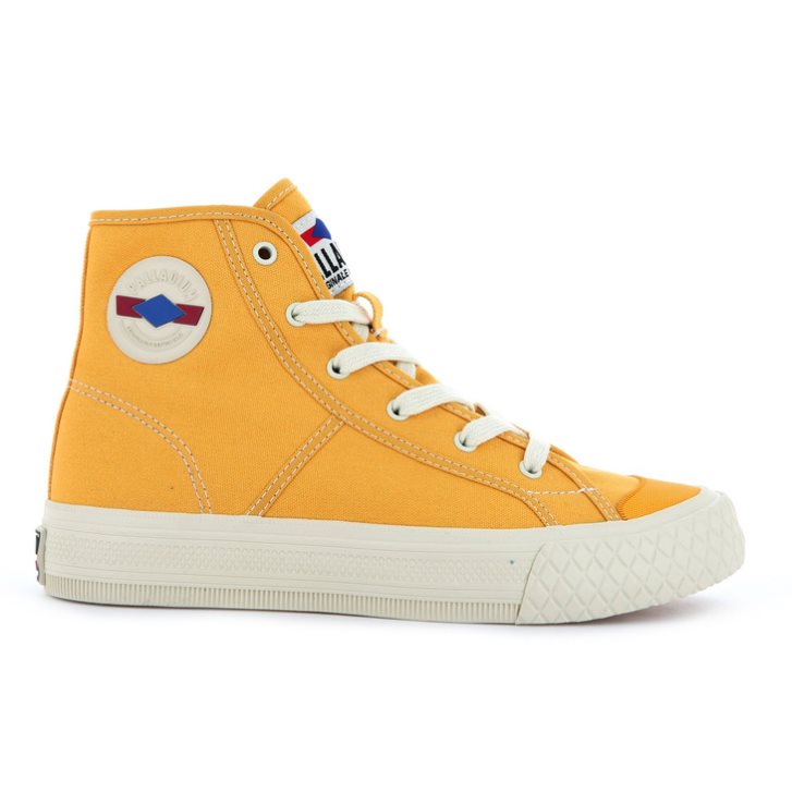 Baskets Palladium Palla Louvel High Tops Homme Moutarde | FR KCI098L